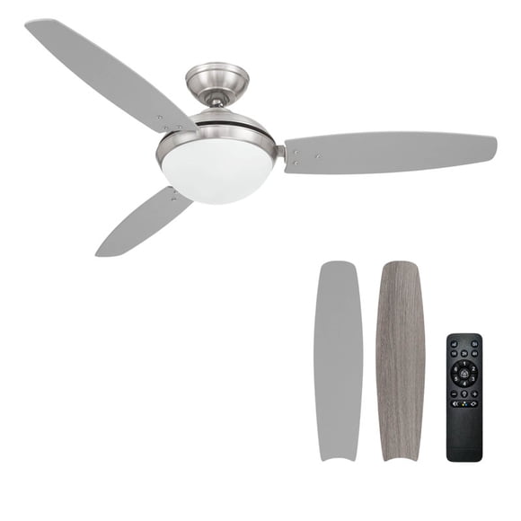 Ventilador de Techo Elevé Comfort M2 Níquel Cepillado 3 Aspas 52 Pulgadas