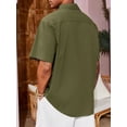 thumbnail image 2 of Playa De Guayabera Cubana Camisas Casual De Lino Para Hombre, 2 of 8