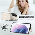 thumbnail image 3 of Samsung Galaxy S21+ Funda Protectora con Bloqueo para Billetera Funda con Tapa Magnética Bolsillo con Ranuras para Múltiples Tarjetas con Correa para el Hombro y Correa para la Muñeca Desmontables, 3 of 7