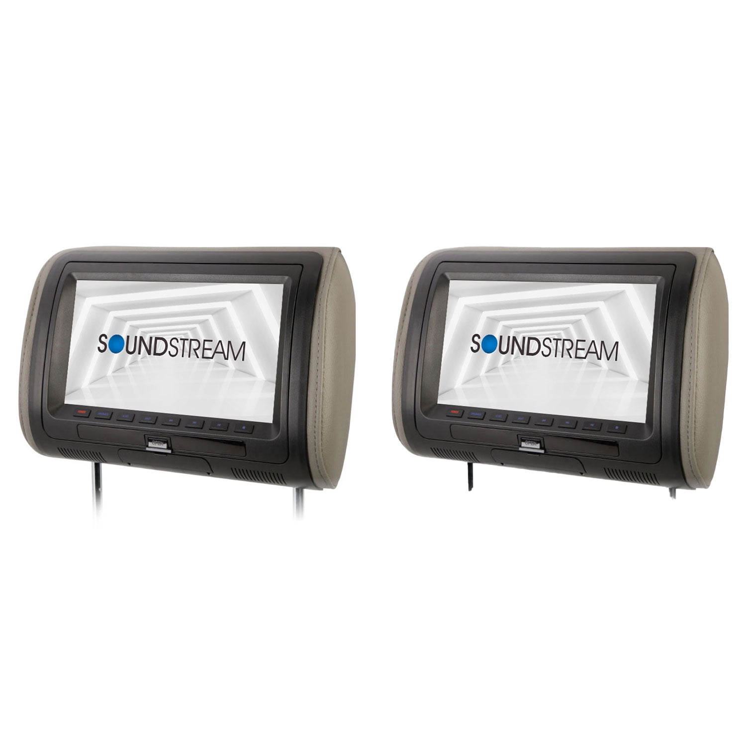 Soundstream Universal Headrest with 9 Inch LCD Screen & DVD Player (2