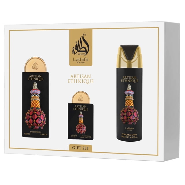 Set de Fragancias Unisex Lattafa Artisan Ethnique de 3 Piezas 300 ml
