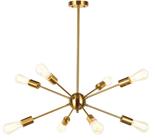 VINLUZ 5 Light Shaded Contemporary Chandeliers with Alabaster Glass Black Rustic Light Fixtures Ceiling Hanging Mid Century Modern Pendant Lighting for Dining Room Foyer Bedroom Living Room
