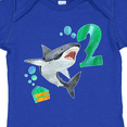 thumbnail image 4 of Inktastic Second Birthday Shark with Cake Boys or Girls Baby Bodysuit, 4 of 5