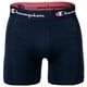 thumbnail image 2 of Champion Calzoncillos bóxer para hombre, pack de 4 - algodón, logo en cintura, color liso Azul/Negro S (Small), 2 of 5