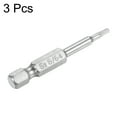 thumbnail image 3 of Uxcell 5/64" Magnetic Hex Head Screwdriver Bit, 1/4" Hex Shank 2" Length S2 Steel Power Tool, 3 Pack, 3 of 5