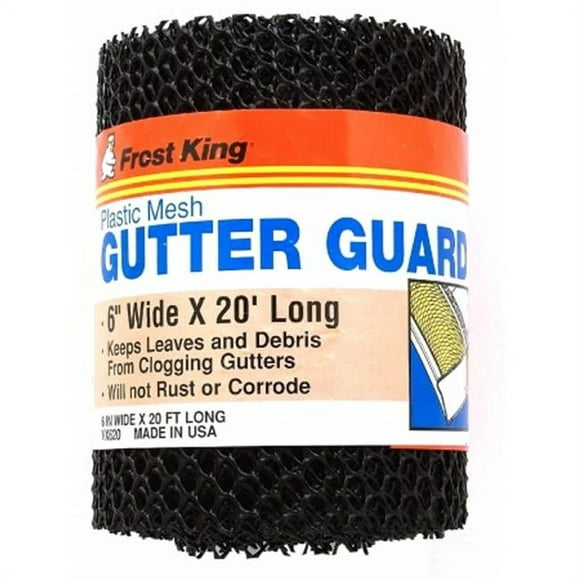 Frost King 6in. X 20ft. Black Plastic Mesh Gutter Guard  VX620
