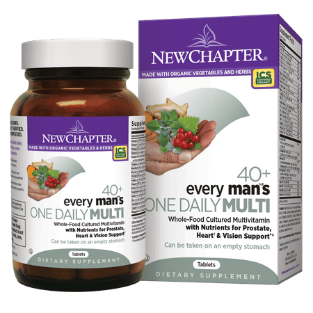 New Chapter Every Man's One Daily 40+ Multivitamin Tablets, 48