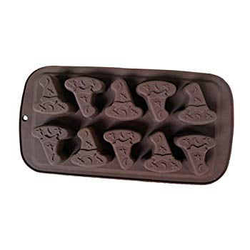 Witch Hat Chocolate Molds Halloween Candy Molds Silicone Ice Mold for Baking