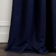 thumbnail image 4 of Lush Decor Rideaux-Grommet Panneau avec Doublure Occultante Isolé, 84" L Paire, Bleu Marine, 4 of 5