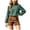 Green, variant on vigerkar Women's Puff Long Sleeve Flowy Gingham Tops | Neck Blouses,Going Out Tops,Bussiness Casual,Dressy,Plaid Shirts,2026 tops (Coffee, S)