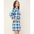 thumbnail image 3 of Moomaya Long Sleeve Spread Collar Shirt Cotton Dress -Women's Casual Shirt Dress, 3 of 9