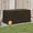 Brown, variant on vidaXL Outdoor Built-in Handles 74.8 Gallon PE Rattan Deck Box with Water-resistant Bag, Black