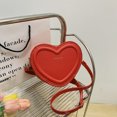 thumbnail image 2 of Women Shoulder Handbag Heart-shaped Crossbody Purse Cute Stylish & Functional for Vacation & Daily Use, 2 of 3