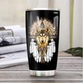 thumbnail image 2 of 20oz Wolf Gifts for Women, Men, Wolf Gifts for Wolf Lovers - Inspiration Gifts - Native American Wolf Dream Catcher Tumbler Cup with Lid, Double Wall Vacuum Thermos Insulated Travel Coffee Mug, 2 of 6