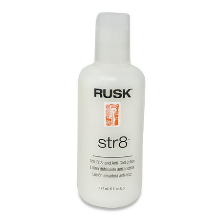 Rusk Str8 Anti-Frizz and Anti-Curl Lotion 6 fl Oz (Best Setting Lotion For Pin Curls)
