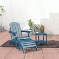 thumbnail image 4 of FODINGHILL Adirondack Outdoor Ottoman, HDPE Patio Foot Rest, All Weather Folding Foot Stool for Adirondack Chair, for Patio Backyard Pool Porch Lawn, Blue, 4 of 7
