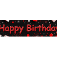 thumbnail image 3 of Happy Birthday Banner Red Balloons and Gifts Black Backdrop Party Decorations Photo Props Birthday Celebration Event Supplies Background, 3 of 7