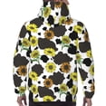 thumbnail image 5 of Hoodies for Men - Cow Print Sunflowers Black White Long Sleeve Comfrt Men'S Fashion Hoodies & Sweatshirts, Sweatshirts for Men Hoodies Pullover Clothing Clothes with Pouch, 5 of 7
