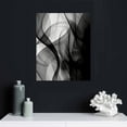 thumbnail image 4 of ONETECH SIGNLEADER Framed Canvas Print Wall Art Black Semi-Circle and Line Parabola Abstract Shapes Illustrations Modern Art Minimalist Edgy Black and White for Living Room, Bedroom 16\x20\, 4 of 4