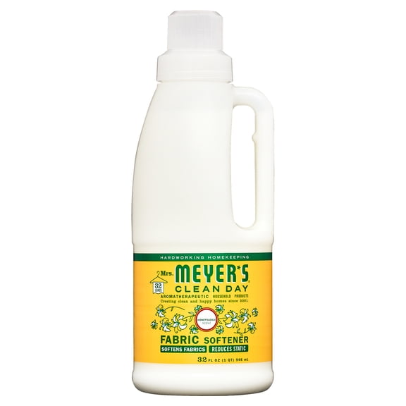 Mrs. Meyer's Clean Day Liquid Fabric Softener, Honeysuckle Scent, 32 fl oz Bottle
