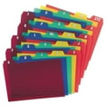 thumbnail image 2 of Durable Poly A-Z Card Guides, 1/5-Cut Top Tab, A To Z, 4 X 6, Assorted Colors, 25/set | Bundle of 2 Sets, 2 of 3