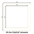 thumbnail image 2 of Antique White Picture Frame Mat for 15x15 Frames - Fits 12x12 Photos - 50 Mats, 2 of 7