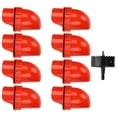 thumbnail image 2 of Chicken Feeder, Weather Proof Easy To Install Poultry Feeder 1 Hole Saw  For Duck Red, 2 of 8