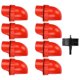 thumbnail image 2 of Comederos Para Pollos Sin Desperdicios 8 Puertos Y 1 Sierra Perforadora Kit De Comedero Automático Para Aves De Corral A Prueba De Lluvia Kit De Alimentación Por Gravedad Para, 2 of 7