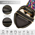 thumbnail image 3 of FORMRS Womens Crossbody Sling Bag Travel Daypack Shoulder Chest Backpack, Colorful Wavy Pattern, 3 of 7