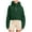 Green, variant on Lovskoo Women's 2023 Winter Faux Shearling Half Zipper Hooded Sweatshirt Fuzzy Fleece Warm Sherpa Long Sleeve Cropped Pullover Outwear with Pockets Beige