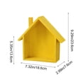 thumbnail image 3 of Little House Wall Shelf Wooden Storage Rack, Cute Decorative Display Stand for Solid Wood Walls, Bedroom Dining Room Office, Space-Saving Versatile Organization and Display Shelf, 3 of 6
