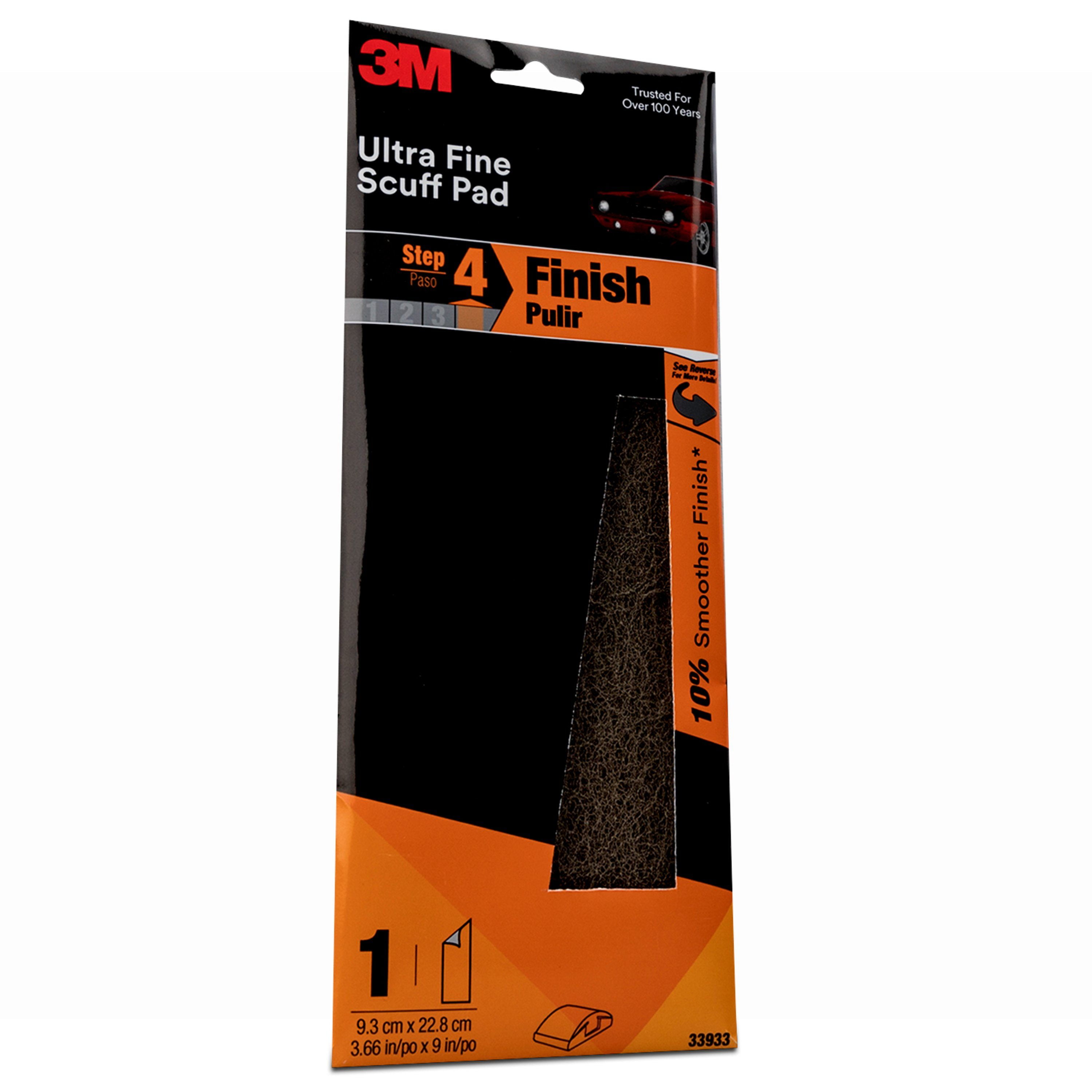 3M Paint and Body Ultra Fine Scrub Sponge, 33933, 1 scrub sponge