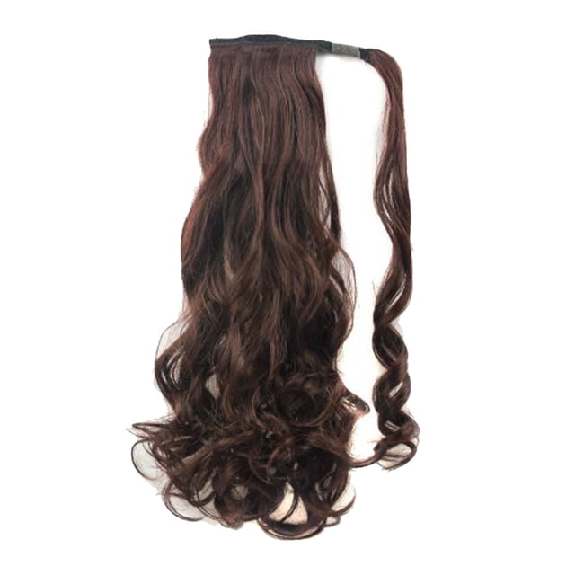 Clip de extensión de cabello ondulado, gancho ajustable largo y rizado, extensión de peluca para mujer, cola de caballo