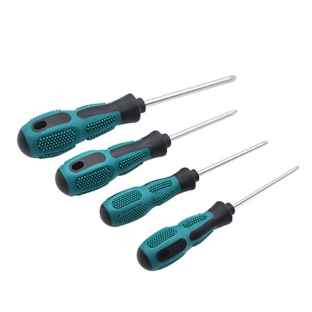 

Peryerana 4Pcs Y-shaped Screwdrivers Set Portable Insulated Non-slip Rubber Triangular Screw Driver