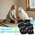 thumbnail image 6 of TELOLY 4Pcs Small Dog Booties - Reflective Strips, Quiet Sole, Paw Protection, Style 2, 6 of 7