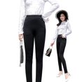 thumbnail image 1 of Pantalones Ajustados a la Moda para Mujer, Ropa Exterior Negra, leggings para Otoño, Cintura Alta, slim fit, Pantalones de Pierna Pequeña, Pantalones de Pierna Estrecha, 1 of 18