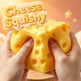 thumbnail image 3 of Juguete antiestrés squishy de queso QPNGKT, fidget, 2 piezas, 3 of 7