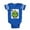 Royal Blue, variant on CafePress - Cute Element Radon Rn - Cute Infant Baby Football Bodysuit