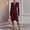 Wine-Athletic-Women, variant on Zedker Women Long Sleeve V Neck Sweater Dress Knee High Dress Bodycon Work Cocktail Party Dress Office Evening Dresses