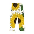 thumbnail image 4 of Daiia Men'S Sunflowers Pants,Bottoms Sleep Lounge,Pajama Pants,Pj Bottoms Drawstring And Pockets-Small, 4 of 9