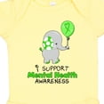 thumbnail image 4 of Inktastic I Support Mental Health Awareness Elephant and Balloon Boys or Girls Baby Bodysuit, 4 of 5