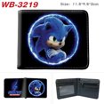 thumbnail image 4 of Cartera de Sonic The Hedgehog con diseño de dibujos animados, monedero plegable para hombre y mujer, tarjetero moderno, billetera corta plegable a la mitad, 4 of 5