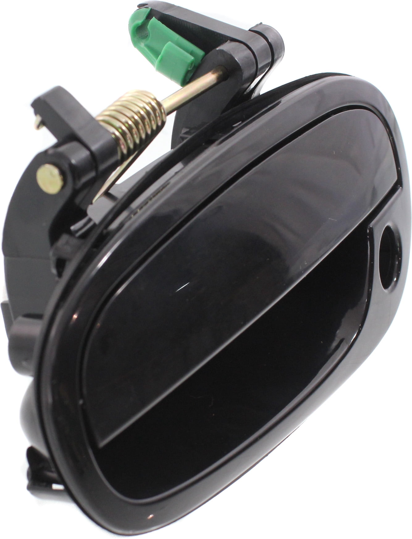 Replacement REPS462140 Exterior Door Handle Compatible with 2004-2005 Suzuki Forenza 2005 Reno Front, Left Driver Smooth Black