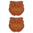 thumbnail image 1 of Set de 2 búhos Terracotta Brown Sugar Keeper and Saver Fox Run, 1 of 5