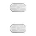 thumbnail image 4 of tamizeot Moule Ovale en Silicone pour sous-Verres Plateau Résine Argile Époxy Résine Support de Gâteau Plateau Résine sous-Verre 2Ensemble, 4 of 6