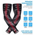 thumbnail image 4 of Exxact Sports 1 Pair Compression Arm Sleeves for Men Women, Breathable Baseball Arm Sleeve Football Sleeves Youth Adult - (Black Baseball Flag, AXL), 4 of 7