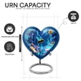 thumbnail image 2 of Yatskia Flying Bee at Blossoms Little Cremation Keepsake Urns for Human Ashes Adult Brother and Sister, Large Funeral Burial Urn for Ashes Adult Male, (Heart 8 Inch and 3 Inch), 2 of 8