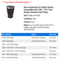 thumbnail image 2 of Rear Suspension Air Helper Spring - Compatible with 1983 - 2011 Ford Ranger Standard Cab Pickup 1984 1985 1986 1987 1988 1989 1990 1991 1992 1993 1994 1995 1996 1997 1998 1999 2000 2001 2002 2003, 2 of 2