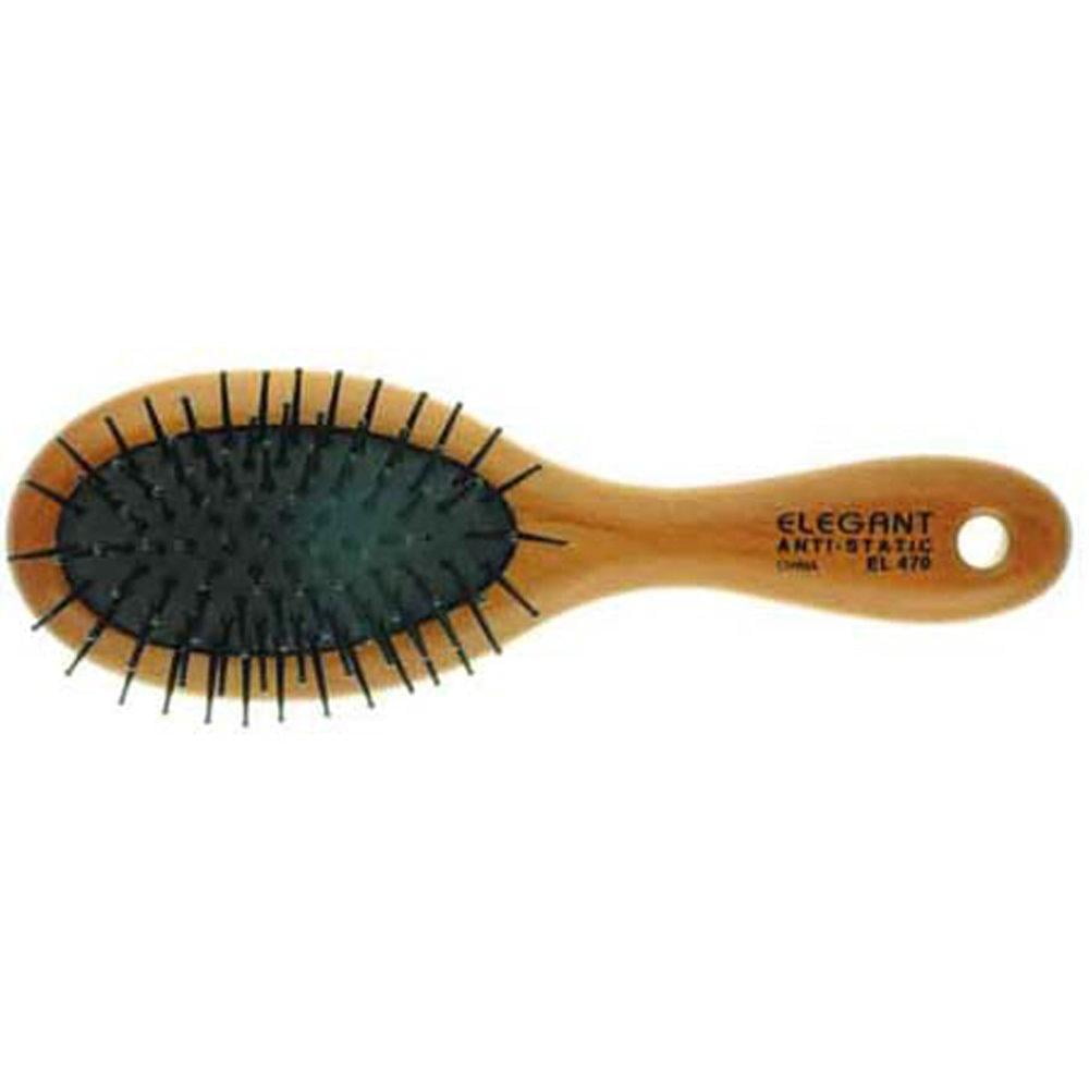 E9 Hair Brush Detangle Travel. Elegant Hair Brush, AntiStatic Oval Pin