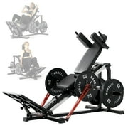 Syedee Compact Leg Sled Machine, Leg Press Machine Capacity 1000lbs, Hack Squat Machine Combo, Calf Raise Home Gym